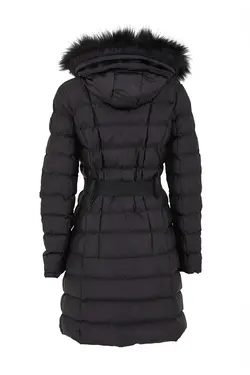 پالتو جیب دار زنانه کمربند دار مشکی ال تی بی LTB (ساخت ترکیه)