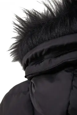 پالتو جیب دار زنانه کمربند دار مشکی ال تی بی LTB (ساخت ترکیه)