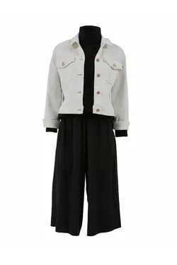 کت جین زنانه بژ ال تی بی LTB (ساخت ترکیه)