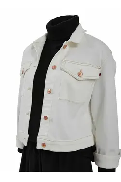 کت جین زنانه بژ ال تی بی LTB (ساخت ترکیه)