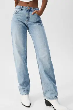 شلوار جین راسته زنانه پول اند بیر Pull & Bear (ساخت اسپانیا)
