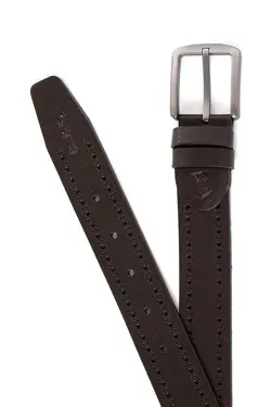 کمربند مشکی مردانه پیر کاردین Pierre Cardin (ساخت فرانسه)