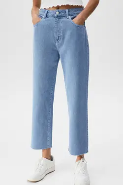 شلوار جین زنانه مام استایل راسته پول اند بیر Pull & Bear (ساخت اسپانیا)