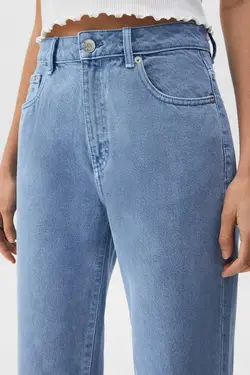 شلوار جین زنانه مام استایل راسته پول اند بیر Pull & Bear (ساخت اسپانیا)