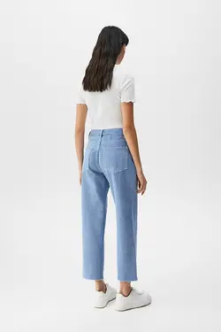 شلوار جین زنانه مام استایل راسته پول اند بیر Pull & Bear (ساخت اسپانیا)