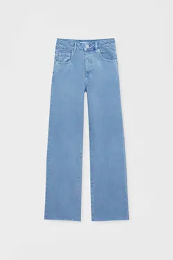 شلوار جین زنانه مام استایل راسته پول اند بیر Pull & Bear (ساخت اسپانیا)