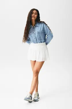 دامن کوتاه زنانه سفید پول اند بیر Pull & Bear (ساخت اسپانیا)