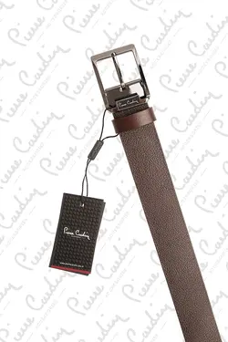 کمربند چرمی مردانه  پیر کاردین Pierre Cardin (ساخت فرانسه)