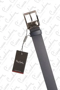کمربند چرمی مردانه  پیر کاردین Pierre Cardin (ساخت فرانسه)