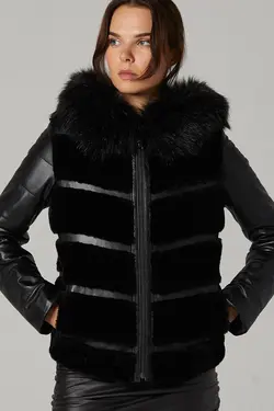 کت چرم مشکی زنانه دریموند derimod (ساخت ترکیه)