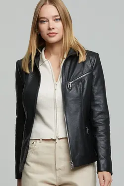 کت چرم زنانه دریموند derimod (ساخت ترکیه)