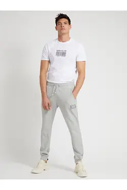 شلوار گرمکن طوسی چاپ برند مردانه  گس Guess (ساخت آمریکا)