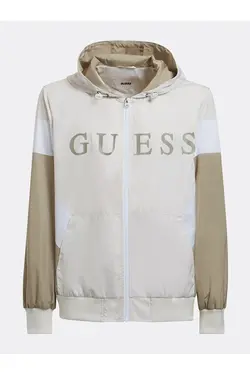 سویشرت یقه خدمه طوسی کلاهدار مردانه گس Guess (ساخت آمریکا)