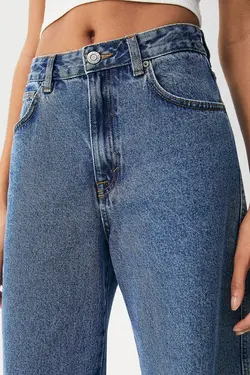 شلوار جین زنانه راسته گشاد پول اند بیر Pull & Bear (ساخت اسپانیا)