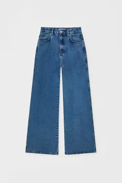 شلوار جین زنانه راسته گشاد پول اند بیر Pull & Bear (ساخت اسپانیا)