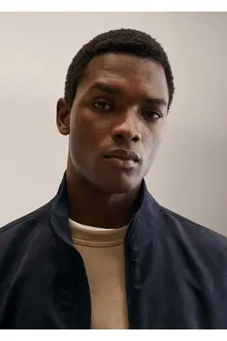 ژاکت زیپی یقه گرد، آستین بلند مردانه مانگو MANGO (ساخت اسپانیا)