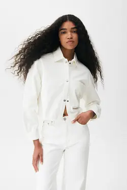 پیراهن زنانه سفید پول اند بیر Pull & Bear (ساخت اسپانیا)