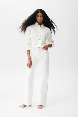 پیراهن زنانه سفید پول اند بیر Pull & Bear (ساخت اسپانیا)