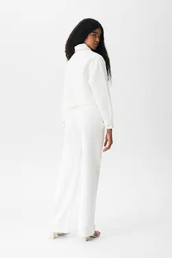 پیراهن زنانه سفید پول اند بیر Pull & Bear (ساخت اسپانیا)