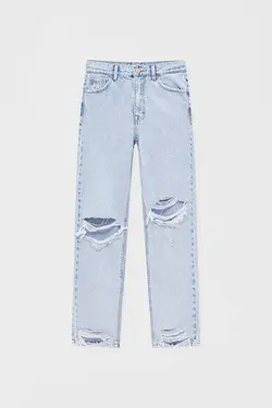 شلوار جین زنانه مدل مام استایل فیت پول اند بیر Pull & Bear (ساخت اسپانیا)