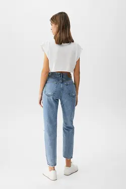 شلوار جین زنانه مدل مام استایل فیت پول اند بیر Pull & Bear (ساخت اسپانیا)