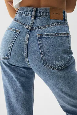 شلوار جین زنانه مدل مام استایل فیت پول اند بیر Pull & Bear (ساخت اسپانیا)