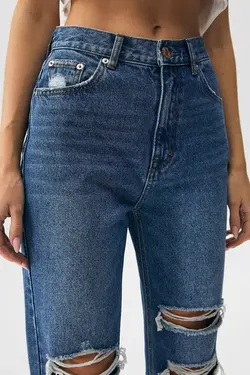 شلوار جین زنانه مدل مام استایل فیت پول اند بیر Pull & Bear (ساخت اسپانیا)