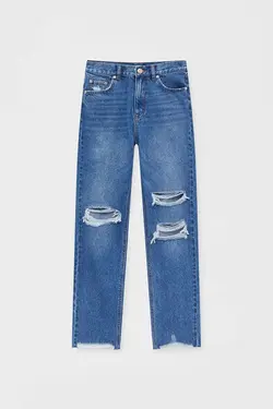 شلوار جین زنانه مدل مام استایل فیت پول اند بیر Pull & Bear (ساخت اسپانیا)