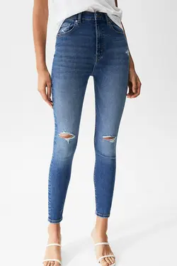 شلوار جین زنانه فیت پول اند بیر Pull & Bear (ساخت اسپانیا)