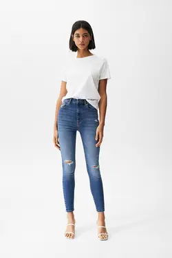 شلوار جین زنانه فیت پول اند بیر Pull & Bear (ساخت اسپانیا)