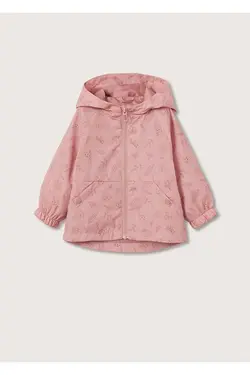 سویشرت و بادگیر کلاهدار طرح دار دخترانه مانگو MANGO (ساخت اسپانیا)