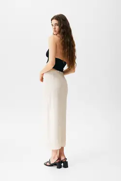 دامن زنانه مدل MIDI پول اند بیر Pull & Bear (ساخت اسپانیا)
