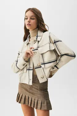 ژاکت زنانه کرم پول اند بیر Pull & Bear (ساخت اسپانیا)