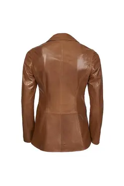 ژاکت چرم زیپ دار آستین بلند جیب دار زنانه دسا Desa (ساخت ترکیه)