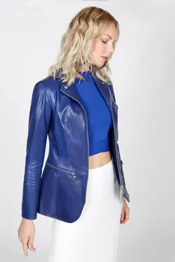 ژاکت چرم اسپرت آستین بلند زنانه دسا Desa (ساخت ترکیه)