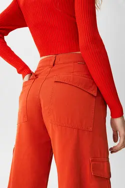 شلوار زنانه راسته پول اند بیر Pull & Bear (ساخت اسپانیا)