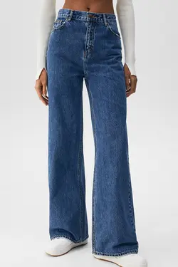 شلوار جین زنانه دمپا پول اند بیر Pull & Bear (ساخت اسپانیا)