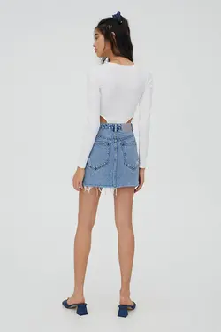 دامن جین زنانه پول اند بیر Pull & Bear (ساخت اسپانیا)