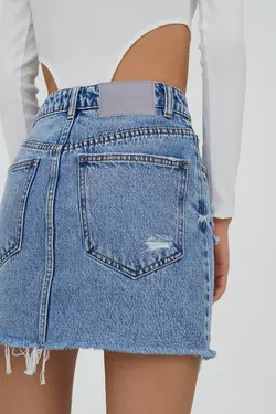 دامن جین زنانه پول اند بیر Pull & Bear (ساخت اسپانیا)