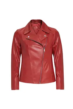 کت چرم زیپ دار آستین بلند زنانه دسا Desa (ساخت ترکیه)