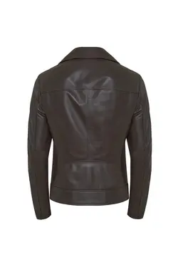 کت چرم زیپ دار آستین بلند زنانه دسا Desa (ساخت ترکیه)