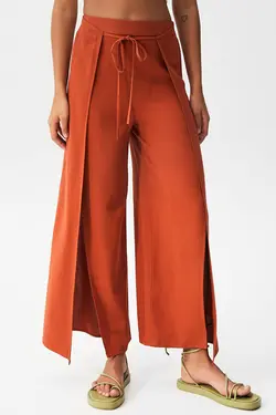 شلوار زنانه آجری پول اند بیر Pull & Bear (ساخت اسپانیا)