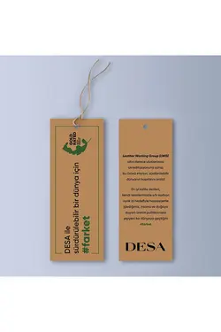 شلوار چرم قهوه ای جیب دار مدل گشاد زنانه دسا Desa (ساخت ترکیه)