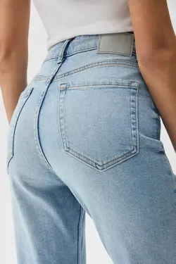 شلوار جین مام استایل زنانه فیت پول اند بیر Pull & Bear (ساخت اسپانیا)