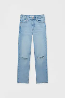 شلوار جین مام استایل زنانه فیت پول اند بیر Pull & Bear (ساخت اسپانیا)