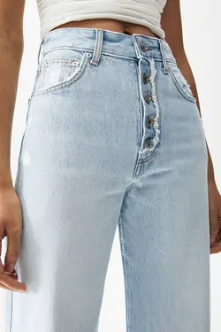شلوار جین زنانه راسته پول اند بیر Pull & Bear (ساخت اسپانیا)