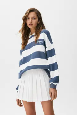 دامن کوتاه چین دار پول اند بیر Pull & Bear (ساخت اسپانیا)