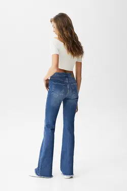 شلوار جین زنانه دمپا پول اند بیر Pull & Bear (ساخت اسپانیا)