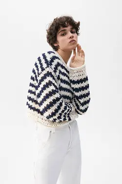 شومیز زنانه بافتنی پول اند بیر Pull & Bear (ساخت اسپانیا)