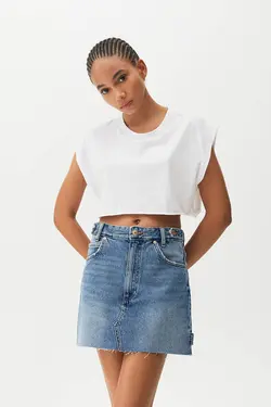 دامن کوتاه جین پول اند بیر Pull & Bear (ساخت اسپانیا)